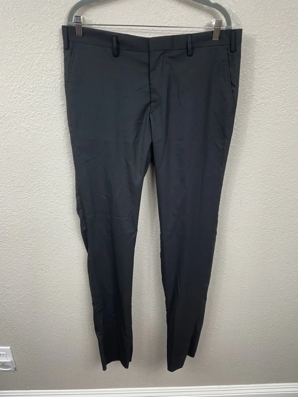 NWT Frankie Morello Cotton Blend Suit Business Wedding Black Sz 52
